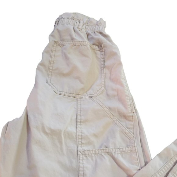 Abercrombie & Fitch Gathered Waist Cargo Pants - Size XS - Cream/Beige - Picture 11 of 15